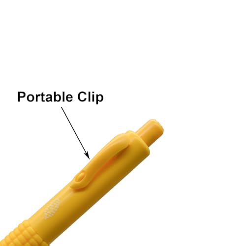 Maydahui 9 bolígrafos mini corn retractables 0.5 mm tinta negra miniatura 4