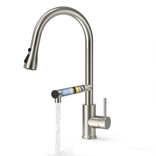 FEELSO Küchenarmatur Ausziehbar mit Filter für Trinkwasser Kochen & Spülen