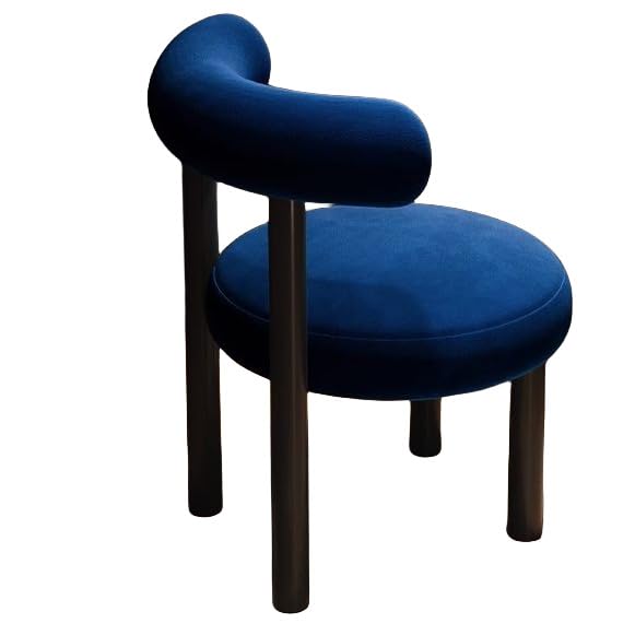 Silla de tocador rosa y moderna con taburete de maquillaje acolchado para dormitorio