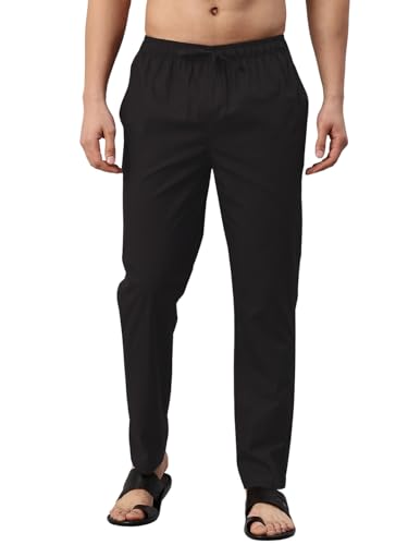 Image of Majestic Man Men's Regular Fit Mid Rise Casual Style Pure Cotton Pyjama Bottom