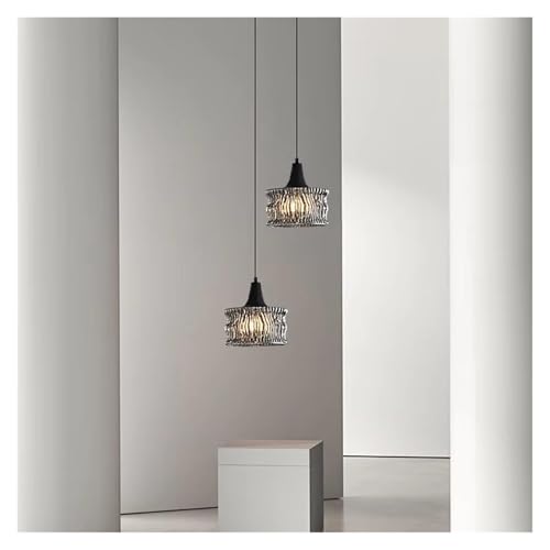 Lampe suspendue en verre de cuivre chic pour salon élégant