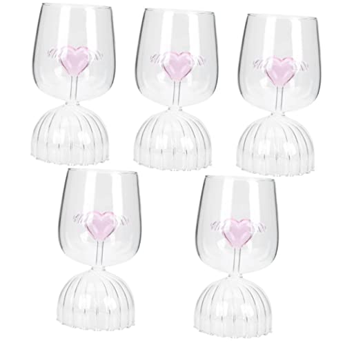 HANABASS 5Pçsarmazenamentodecoqueteldelicadorecipientechiquechampanhewinpartycopofashionbanquetedevi