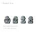 UTTCMK Laughing Buddha Statue Decor - 4Pcs Small Zen Monk Sandstone Buddha Sculpture for Wealth Good Luck Feng Shui Decor, Cute Zen Decoration for Home Office Desk Indoor and Outdoor(Gray)