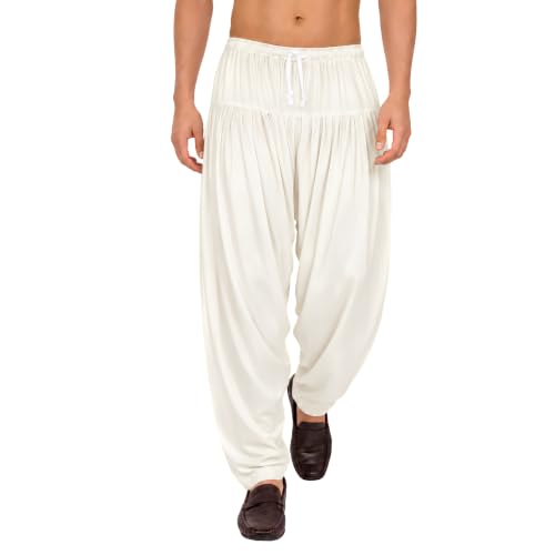 Image of Men's Premium Viscose Rayon Punjabi Patiala Salwar | Traditional Dhoti Style Pant for Men