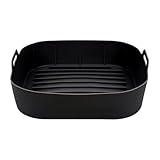 XUQEAYWD Papel Reutilizable Para Freidora de Aire - Base Antiadherente con Asa Integrada - Fundas Alimentarias Para Freidoras De Aire - Para Microondas, De Verduras, Salchichas, Snacks, Pizza,