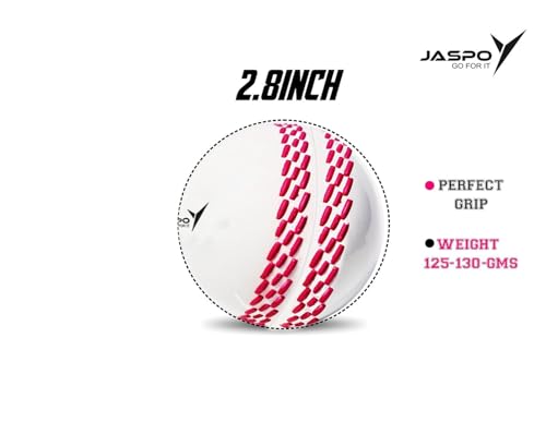 jaspo T-20 Ultra Cricket Ball (Pack of 3, White) - Image 3
