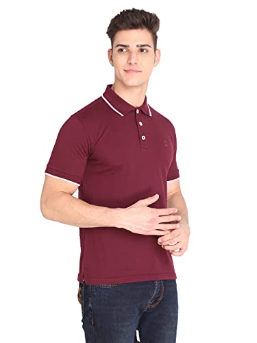 Image of CHKOKKO Men's Cotton Regular Fit Half Sleeves Polo T-Shirt