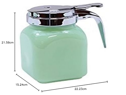 Distributeur de sirop en verre couvercle métal pot miel 170ml