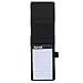 Samsill Mini Pocket Notepad Holder, Includes One Writing Pad with 40 Lined Sheets, Refills sold separately, Black