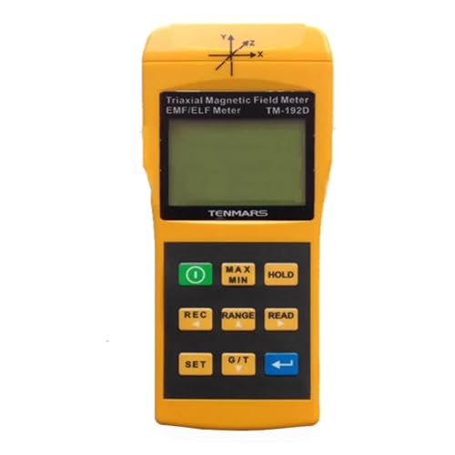 Medidor Gauss EMF 3 ejes 30-2000Hz con Registrador miniatura 1