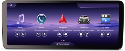 Erisin 12.3 Pouces 8-Core 8GO+128GO Android 14 Autoradio GPS Navi pour Mercedes Classe C W205 GLC Class X253 NTG 5.0/5.1/5.2 Supporte IPS Bluetooth 5.0 Dab+...