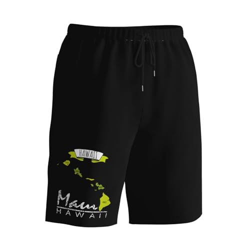 Maui Hawaiian Islands Mens Swim Trunks Quick Dry Board Shorts 7" - Hawaii Beach Swimwear2