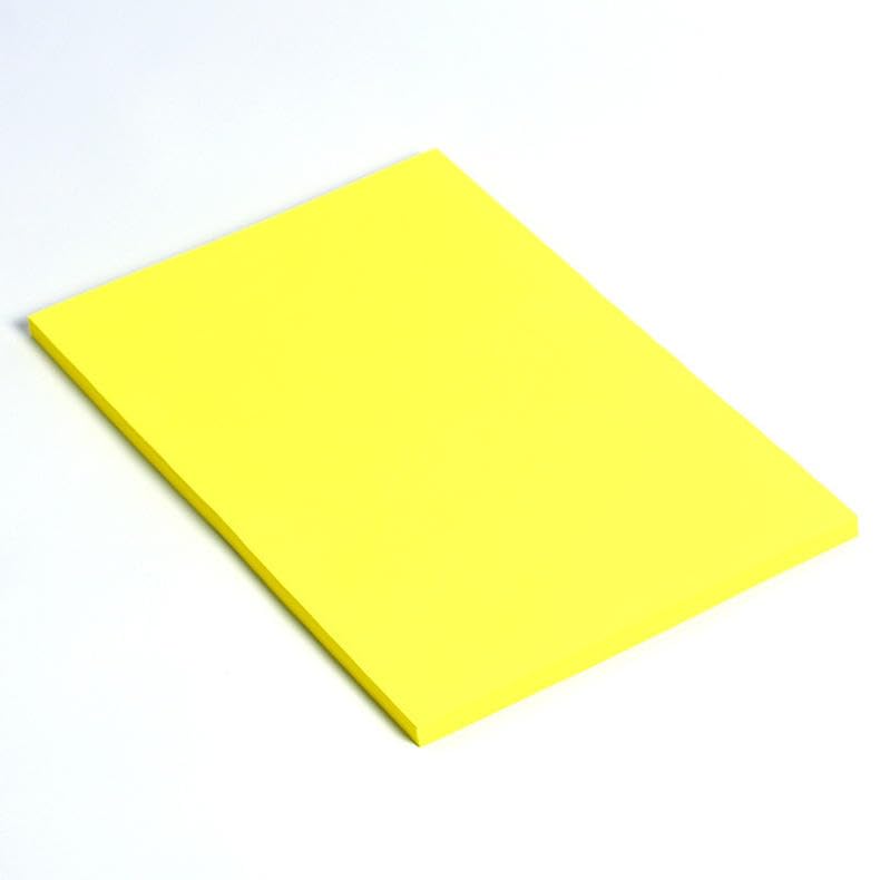 Papier origami jaune A4 pour loisirs créatifs et bricolage de précision en lot de 100 feuilles