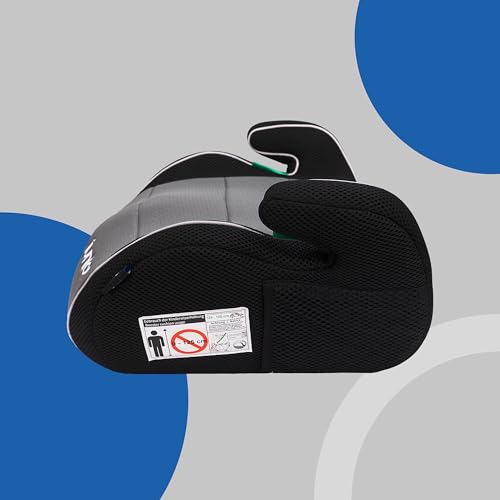 PETEX 'Max' Kindersitzerhöhung Sitzerhöhung nach i-Size Norm R129, Kindersitz/Autositz für Kinder, grau, 1 Stück