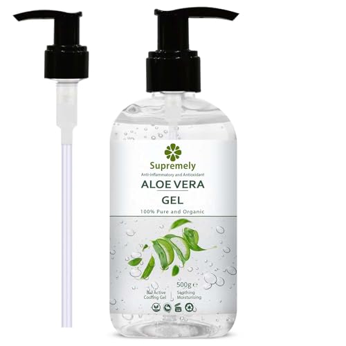 Supremely Naturals Aloe Vera Gel | Nourishing Care for Hair, Skin, and Face | A Multi-Purpose Miracle for Head-to-Toe Hydration and Care