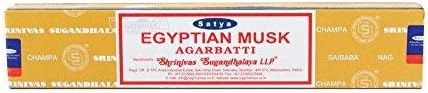 Satya 12 Pack 15g Incense Sticks - Egyptian Musk