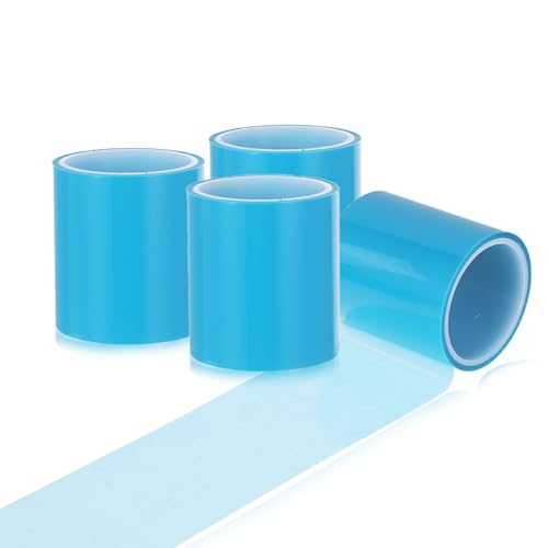 4 Rolls UV Seamless Sticky Paper Tape, Resin Tapes for Jewelry, 2 Inch Wide 196.8 Inch Long UV Seamless Craft Tape, Traceless Jewelry Tape Adhesive Tape, Jewelry Resin Tape, Epoxy Adhesive Tape