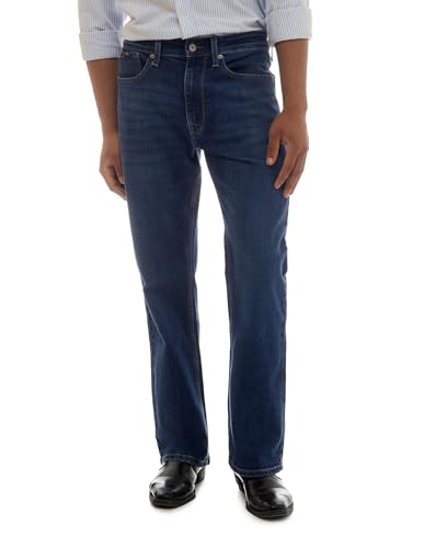Image of Flying Machine Men's Bootcut Fit Jeans| Solid | Mid Rise | Stretchable | Jeans for Man