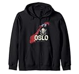 Oslo Norvegia mappa retrò vintage vacanza souvenir