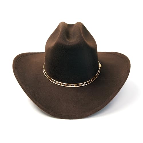 Western Express Faux Felt Finish Cowboy Hat - Cattleman Style with Stylish Gold Hat Band | Kids' Cowboy & Cowgirl Hat3