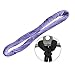 kowaku Lyra Hoop Hand Loop Lyra Aerial Hoop Strap Accessory 16 inch Aerial Acrobatics Soft Gymnastics for Rotating Aerial Strap, Violet