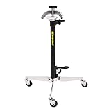 Rodcraft GHN600 Getriebeheber mit 600 kg Hubkapazität, Höhe von 1,18 m bis max. 2 m, großes Fusspedal, Doppelkolben, Sicherheitsventil, automatisches langsames Absenken, Gewicht 36,9 kg