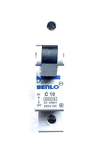 Image of 220 Volts AC MCB Single Pole PVC 10 Amp MCB for Domestic Use - White