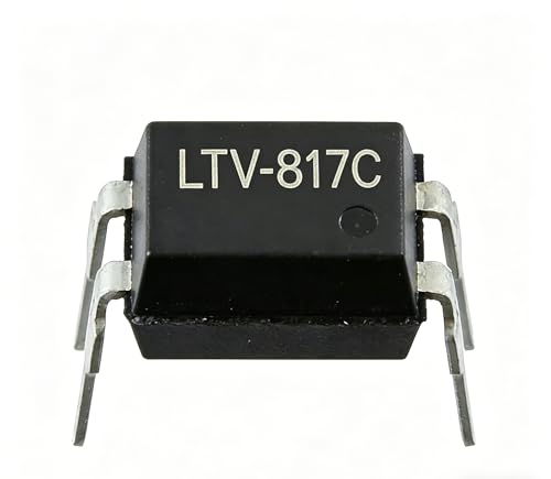 50PCS LTV-817 Optocoupler IC, DIP-4 Phototransistor Optoisolator, 5kVrms Isolation, 35V 50mA, CTR 50%-600%, for SMPS Feedback, Power Supply & Signal Isolation