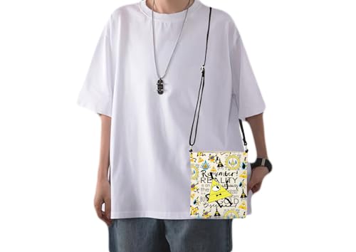 Image of CMNIM Bill Cartoon Crossbody Bag Cartoon Inspired Gifts for Bill C Fans Cartoon Character Crossbody Purse