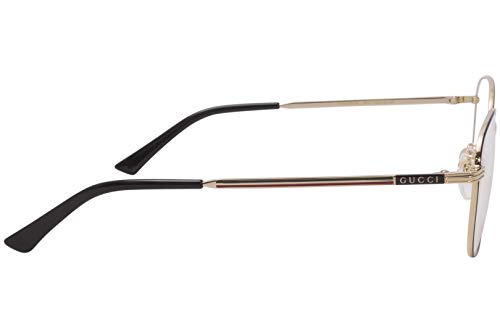Image of Gucci GG0838OK 001 Eyeglasses Men's Black /Gold Full Rim Optical Frame 52mm