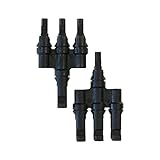 Renogy Solar MC4Y2 Branch Connectors MMMF+FFFM Pair, Multicolor