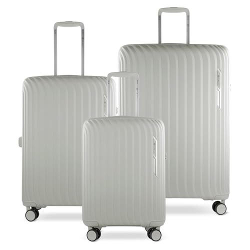 bugatti Hera 3er Hartschalen-Koffer-Set mit 4-Rollen (S,M,L), leichte Reise-Koffer aus PP Light und...
