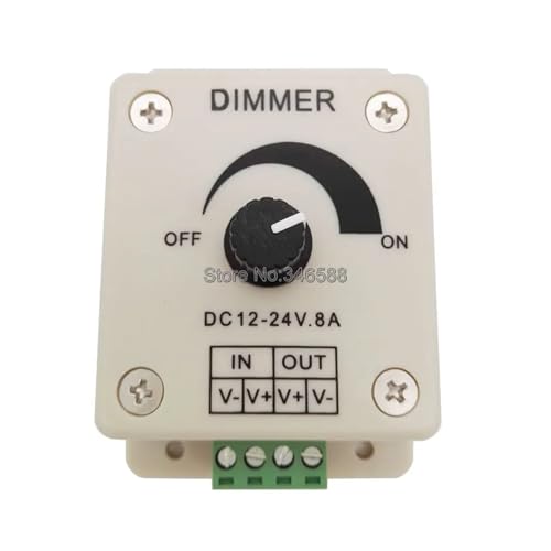 Interruptor atenuador perilla 24V DC para tiras LED en muebles de cocina y luz ambiental de salón 6