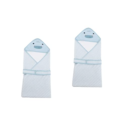 Hohopeti 2 Uds Envoltura De Algodón Para Interiores Manta Transpirable Más Suministros De Verano Bolsa Infantil Toalla Primavera Guardería Pañales Para Bebés Pañales Para