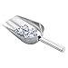 Ice Scoop - Pala per alimenti in acciaio inossidabile resistente per cucina, gelatiera o bar | Strumento multiuso per chicchi di caffè, caramelle, popcorn e altro | Accessorio ideale per servire immagine