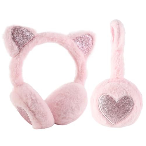 FYting Paraorecchie Bambina,Paraorecchie Bambino,Pelugo Morbido Auricolare, Protezione DellOrecchio Invernale, Regolabile,