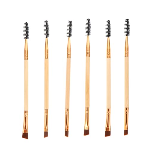 PartyKindom 6 Pack Women's Makeup Tools Eyebrow Lash Brush Set Non-shedding Comfort Elastic for Makeup Artists Beginners