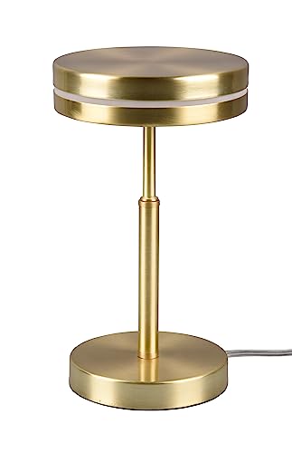 TRIO Lampada tavolo Franklin incl. 1 x LED SMD6.0 Watt3000K700 Lm. Finitura: Metallo Ottone àò:14.0cm A:25.0cm plastica nero satinato