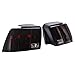 HECASA Pair Tail Lights Compatible with 1999-2004 Ford Mustang Replacement for FO2818109 FO2819109 3R3Z13405AA 3R3Z13404AA Tail Rear Light Lamp Driver&Passenger Side - Red Smoke Lens