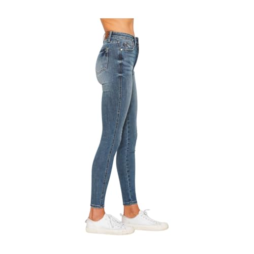 Judy Blue Tummy Control Contrast Wash Skinny Jeans4