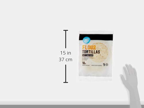 Amazon Brand - Happy Belly Flour Tortillas, Medium, 10 Count