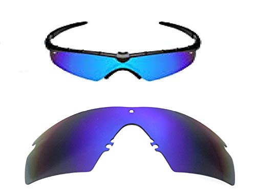 Image of Galaxy Replacement Lenses For Oakley Si Ballistic M Frame 2.0 Z87 Blue Polarized