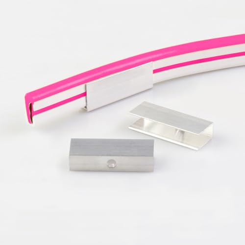 OWOFYDR neon Rope Light Clips 20 - Piece High - Quality Aluminum Neon Light Clips Kit Made of Durable Aluminum, Waterproof for Outdoor use, and Easy to Install Perfect for DIY neon Signs