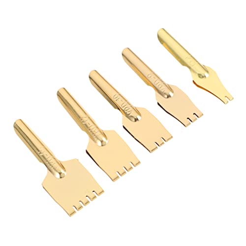 Angoily Creative Metal Pen Nibs 5pcs Fountain Pen Points Replacement Calligraphy Tips Writing Supplies