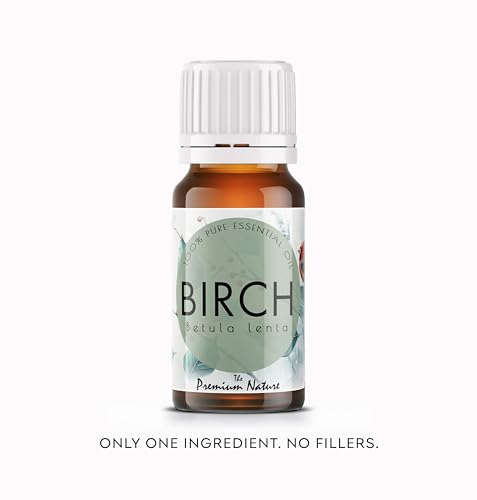 Image of Organic Birch Essential Oil | 100% Pure Betula lenta Bark Oil | Sweet Minty Woody Aroma | For Diffuser & Aromatherapy Blends, 10ml