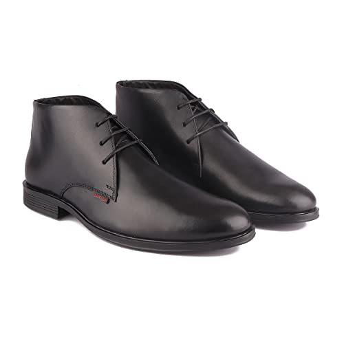 Image of Red Chief Derby Lace Up | Men's Formal Shoes for Office | Black | PU Sole | RC3748