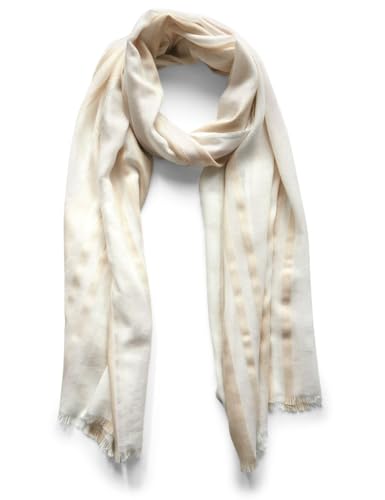 STREET ONE Damen A572768 Gestreifter Schal, Lucid White, A