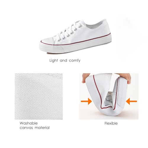 Image of ZGR Women's Canvas Low Top Sneaker Lace-up Classic Casual Shoes for Women