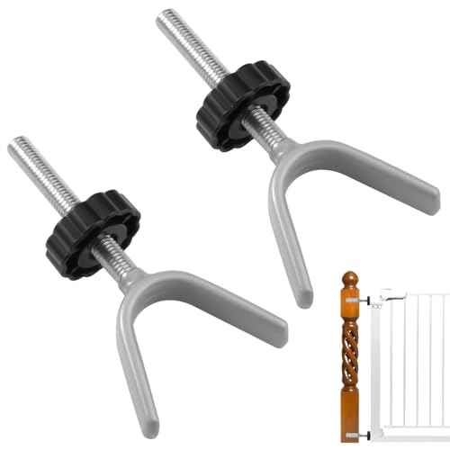 2 Stück Y Spindel Für Treppenschutzgitter, Y-Spindel Druckschrauben M10, Druckschrauben Für Kindergitter, Druckschrauben Für Kindergitter, für Treppenschutzgitter für Babys und Haustiere(Schwarz)