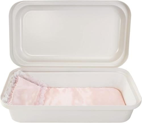 Pet Memory Shop Classical Pet Casket - Medium White/Pink